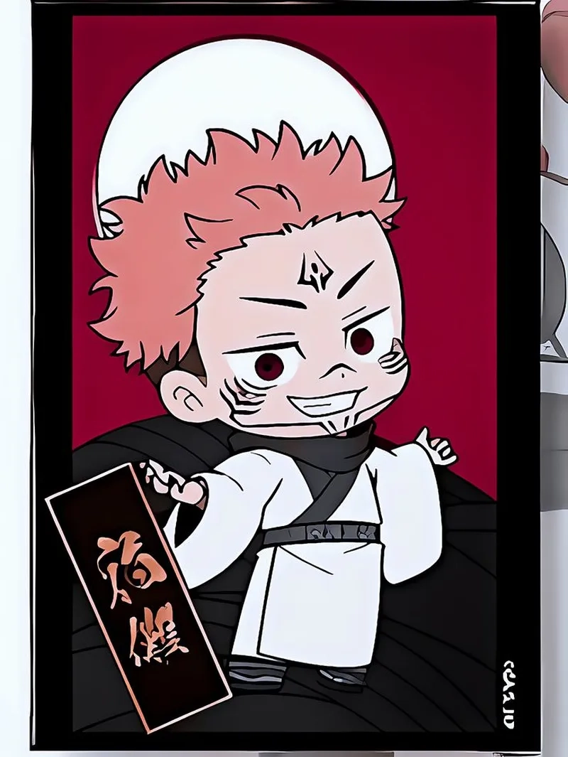 Sukuna chibi draw chỉ với vài bước đơn giản