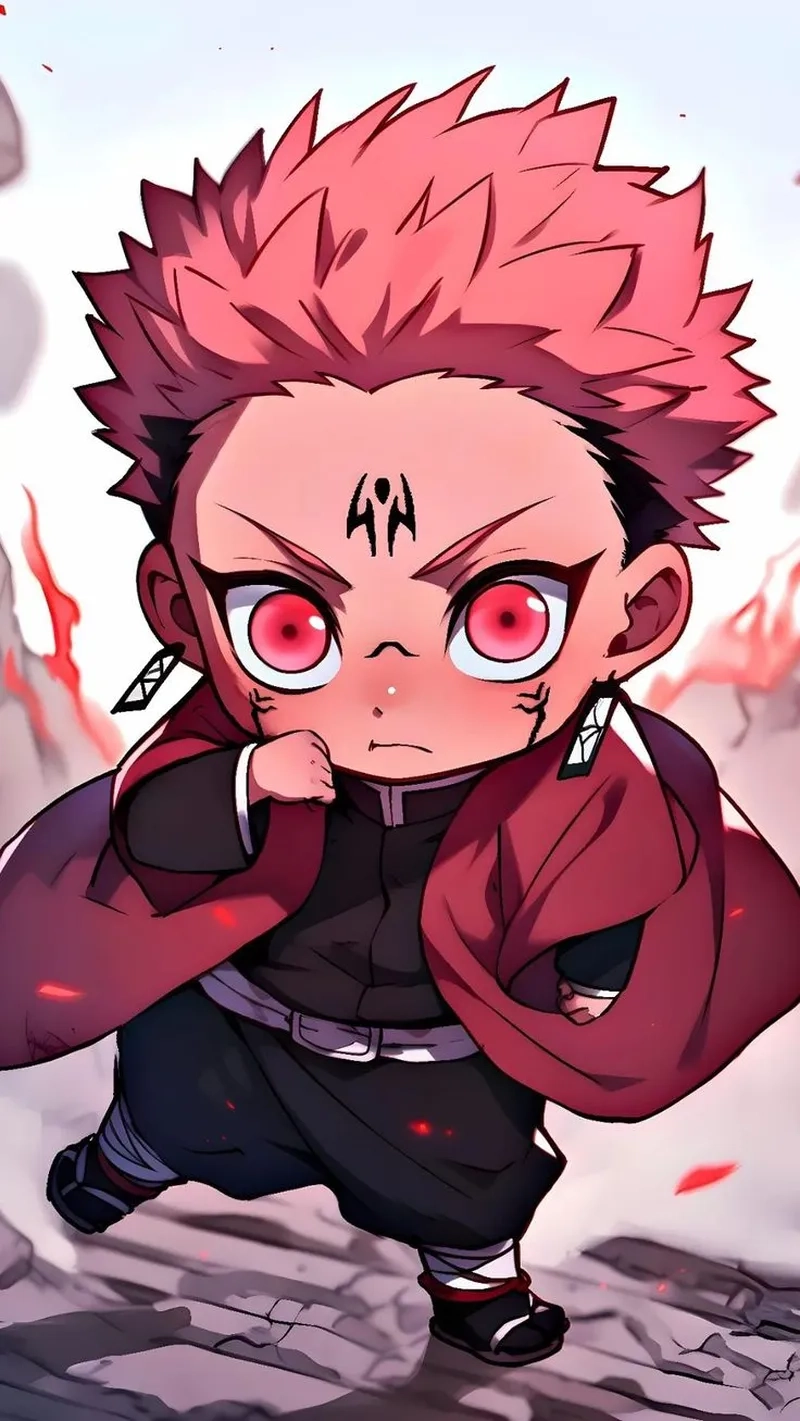 Sukuna chibi easy để vẽ theo phong cách đơn giản