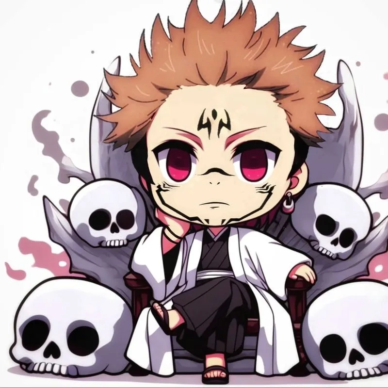 Sukuna chibi pfp làm avatar cực chất