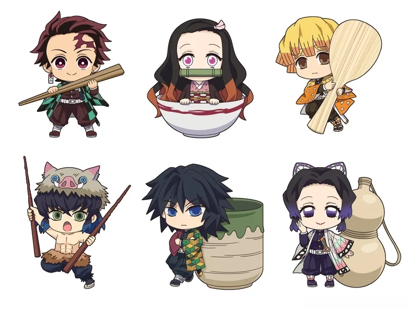 Anime chibi thanh gươm diệt quỷ siêu dễ thương