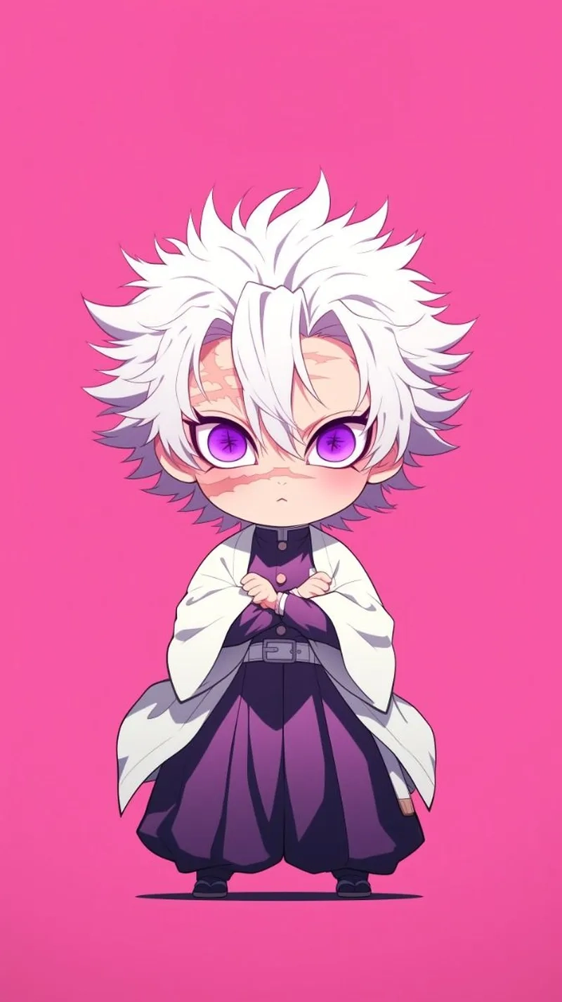Hình nền thanh gươm diệt quỷ chibi cute full HD