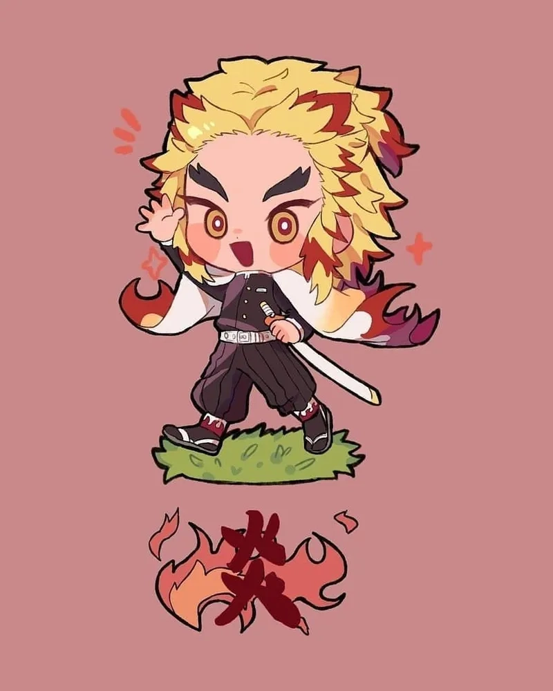 Ảnh anime thanh gươm diệt quỷ chibi chất lượng