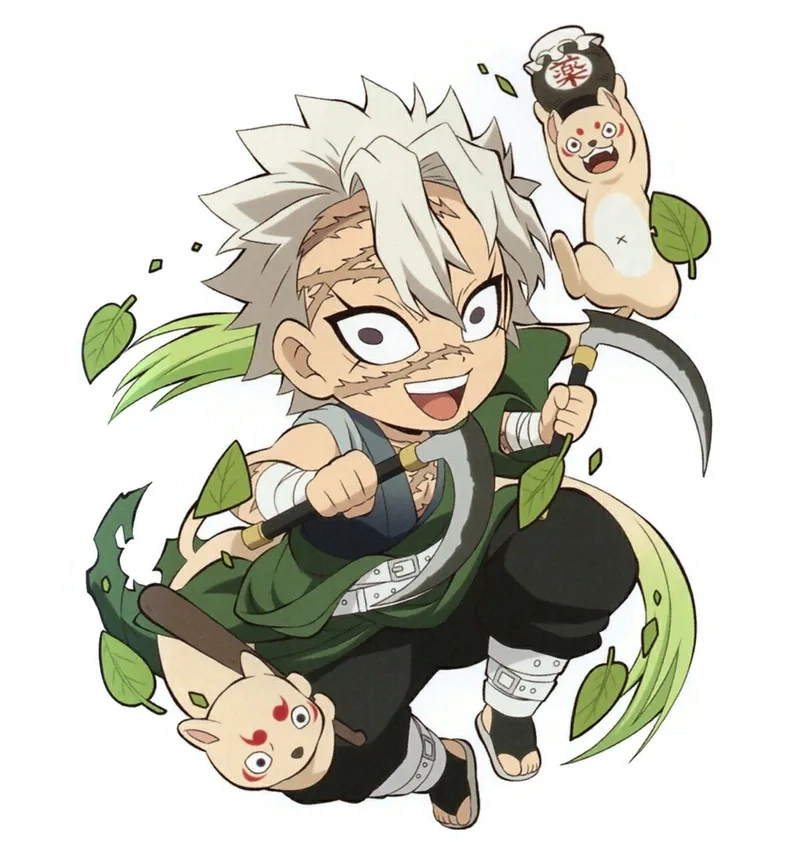 Nhân vật thanh gươm diệt quỷ chibi đáng yêu